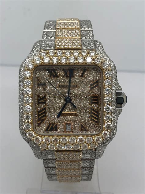 iced out cartier replica|genuine cartier watches.